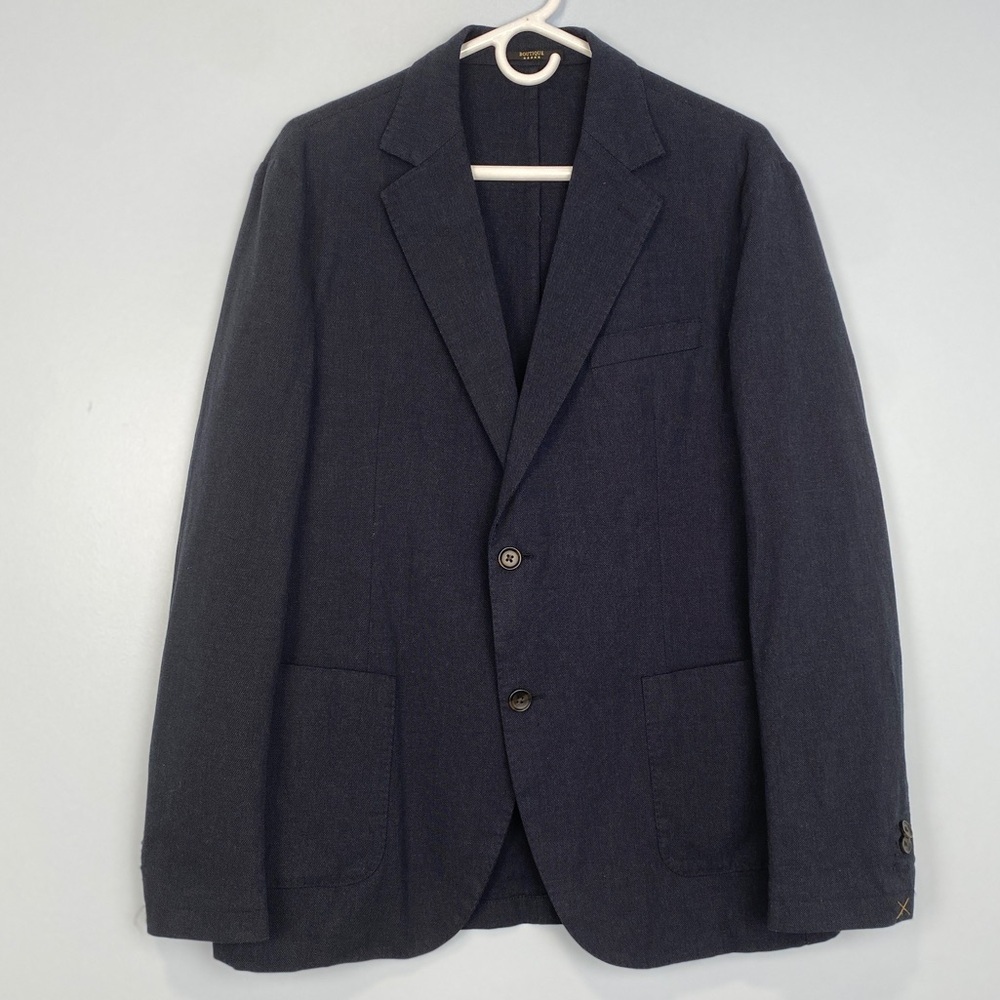 Doppelgänger Men’s Lightweight Cotton Sport coat Blazer Blue IT 52 US 42 Preppy